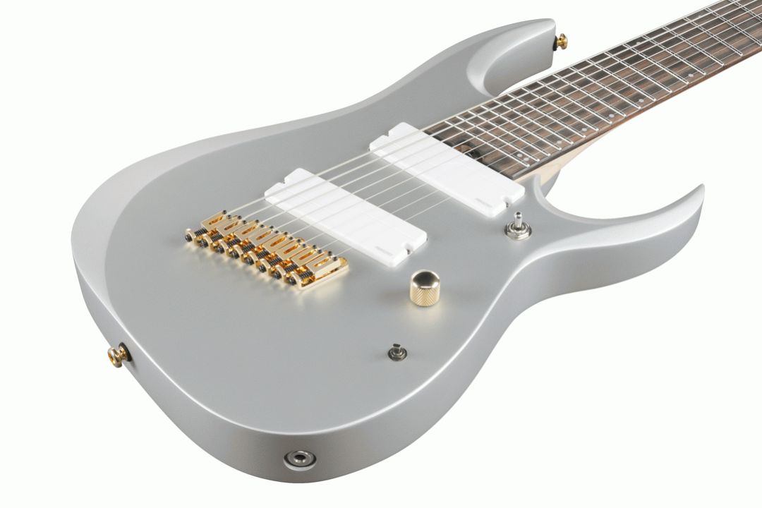 Ibanez RGDMS8 Electric Guitar in Classic Silver Metallic