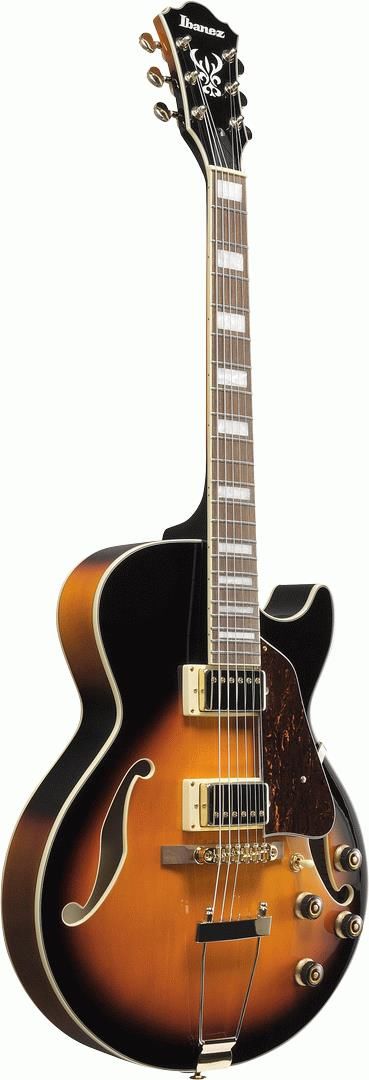 Ibanez AG75G BS Hollow Body Electric Guitar - Brown Sunburst