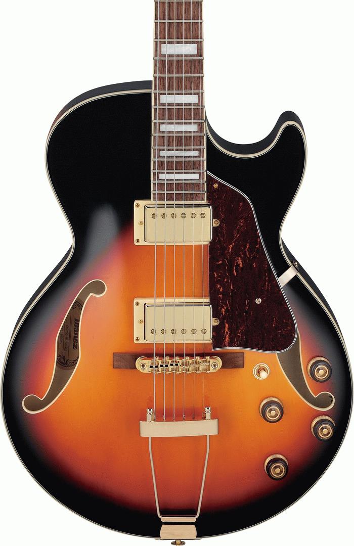 Ibanez AG75G BS Hollow Body Electric Guitar - Brown Sunburst