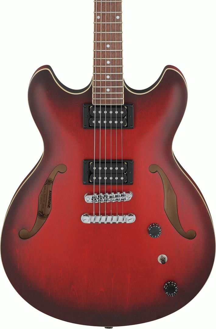 Ibanez AS53 SRF Electric Guitar - Sunburst Red Flat