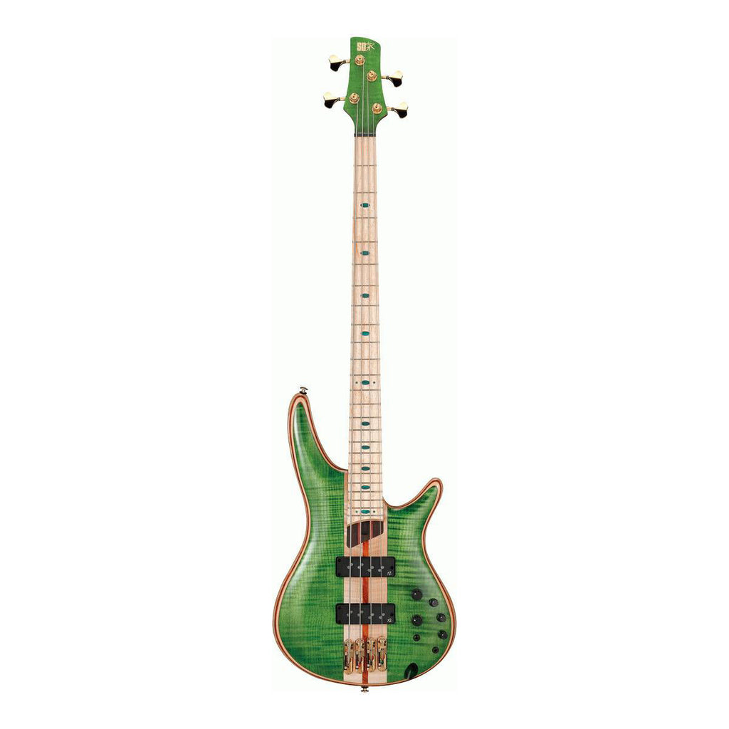 Ibanez SR4FMDX EGL Premium Electric Bass with Bag - Emerald Green Low Gloss