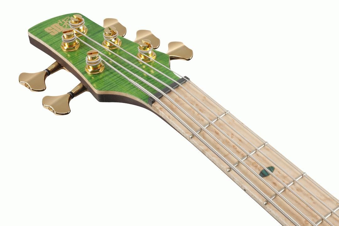 Ibanez SR5FMDX EGL Premium Electric Bass Guitar with Bag - Emerald Green Low Gloss