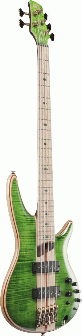 Ibanez SR5FMDX EGL Premium Electric Bass Guitar with Bag - Emerald Green Low Gloss