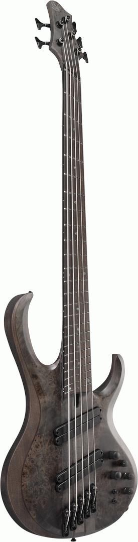 Ibanez BTB805MS TGF Electric Bass Guitar - Transparent Gray Flat