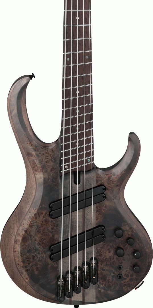 Ibanez BTB805MS TGF Electric Bass Guitar - Transparent Gray Flat