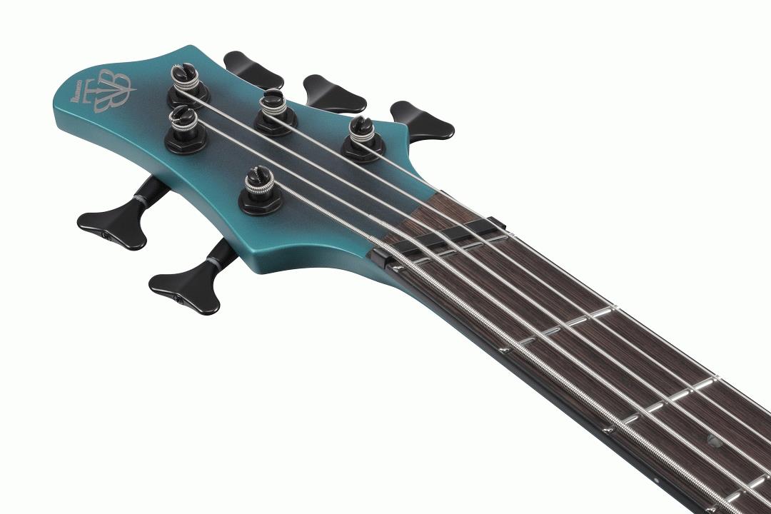 Ibanez BTB605MS CEM Electric Bass Guitar - Cerulean Aura Burst Matte