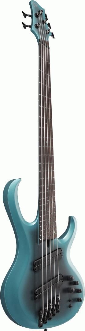 Ibanez BTB605MS CEM Electric Bass Guitar - Cerulean Aura Burst Matte