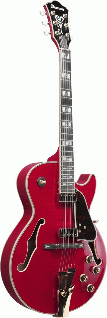Ibanez GB10SEFM SRR George Benson Electric Guitar with Case - Sapphire Red