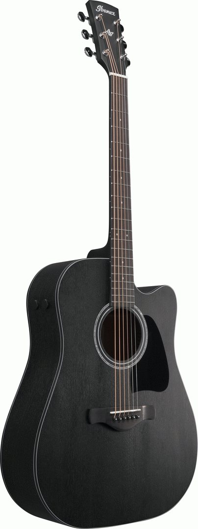 Ibanez AW1040CE All Solid Acoustic Guitar in Weathered Black