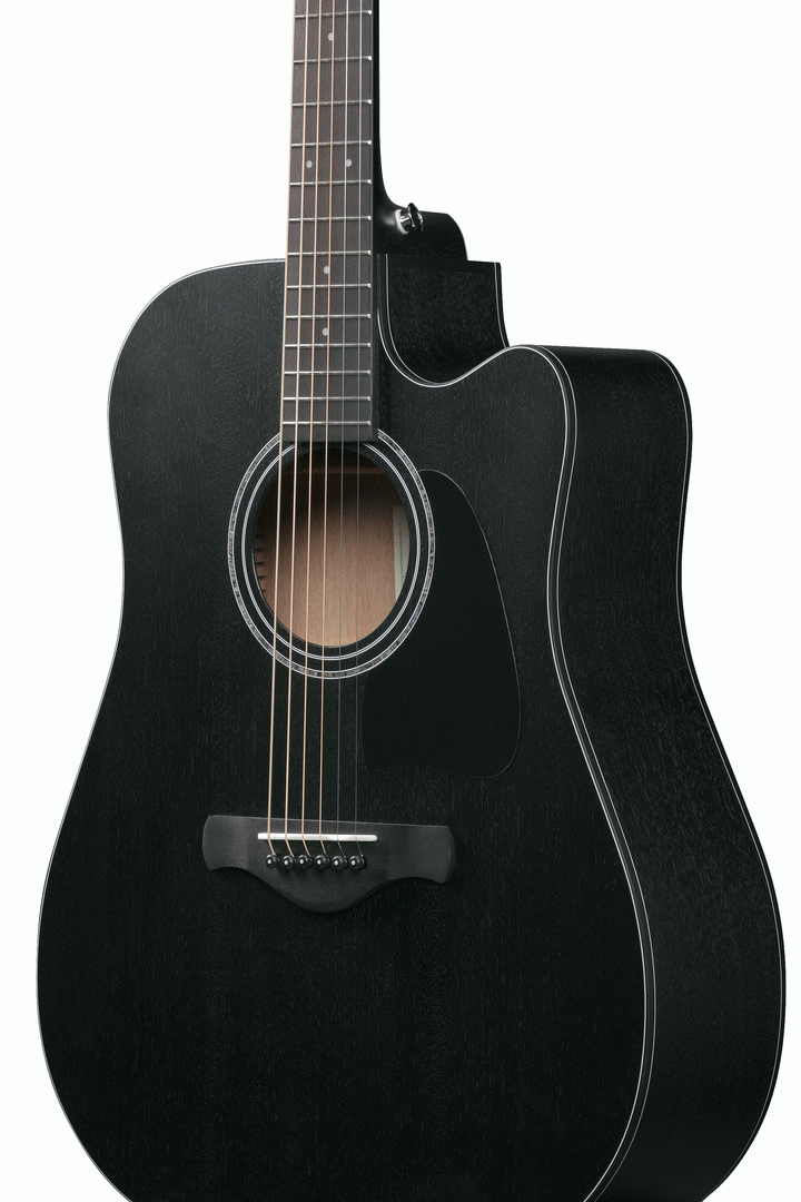 Ibanez AW1040CE All Solid Acoustic Guitar in Weathered Black