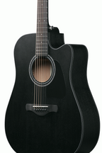Ibanez AW1040CE All Solid Acoustic Guitar in Weathered Black