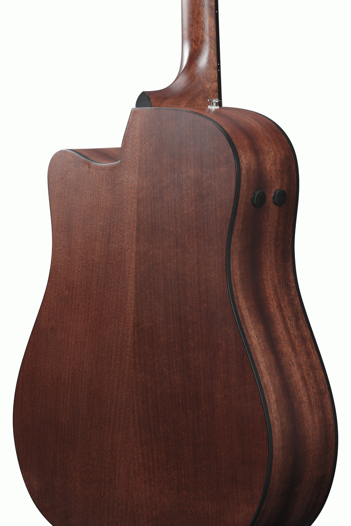 Ibanez AAD190CE Acoustic Guitar in Weathered Black Open Pore