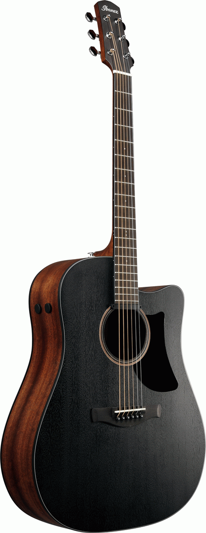 Ibanez AAD190CE Acoustic Guitar in Weathered Black Open Pore