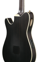 Ibanez Tim Henson TOD10N signature classical electric guitar with a sleek black finish and modern electric guitar design.