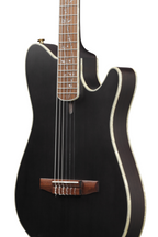 Ibanez Tim Henson TOD10N signature classical electric guitar with a sleek finish and modern design, showcasing its body and neck.