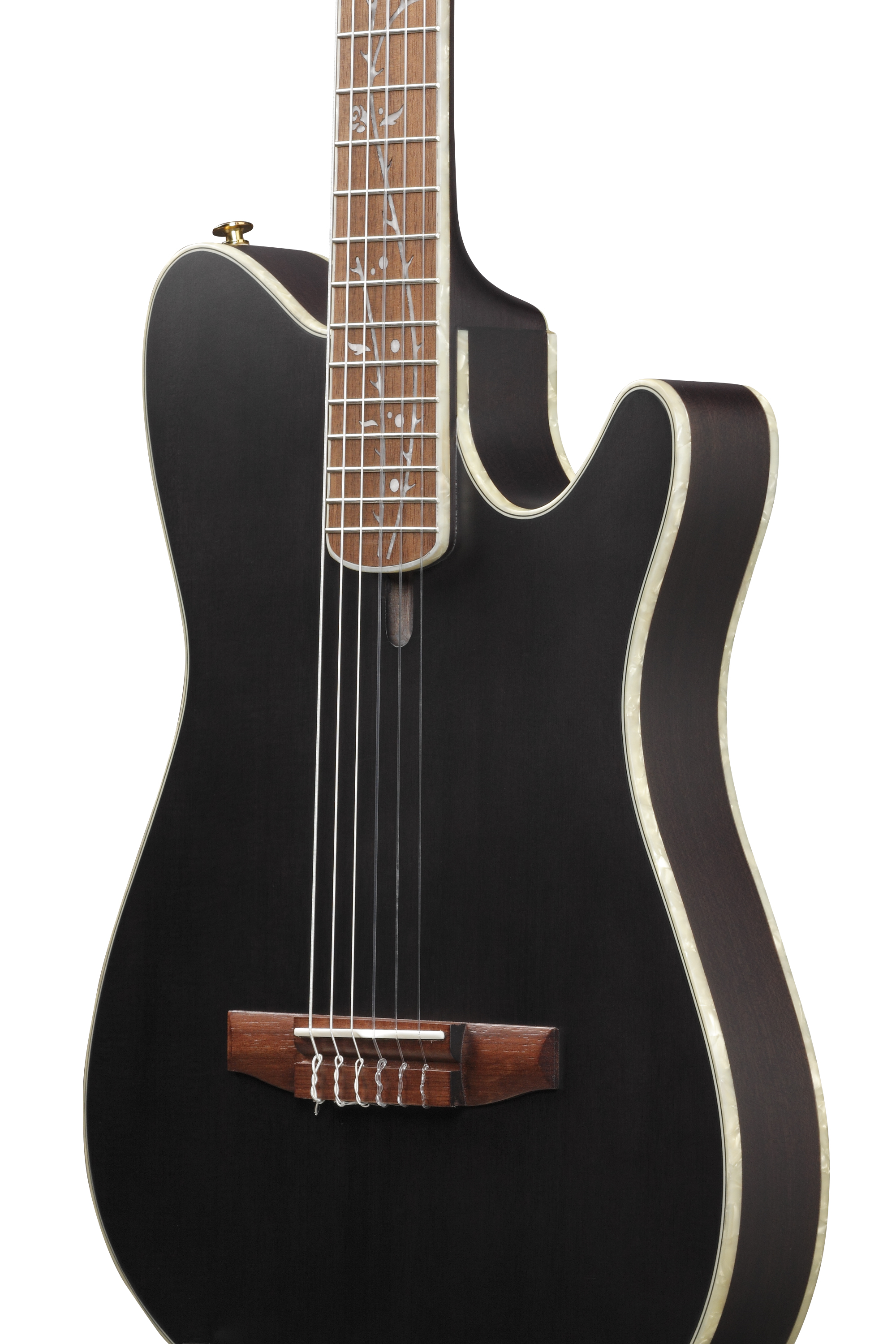 Ibanez Tim Henson TOD10N signature classical electric guitar with a sleek finish and modern design, showcasing its body and neck.