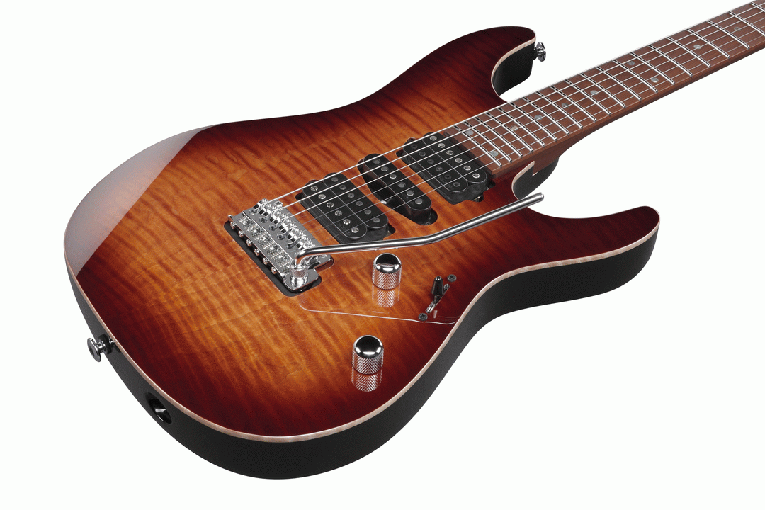 Ibanez AZ2407F Prestige Electric Guitar in Brownish Sphalerite with Case