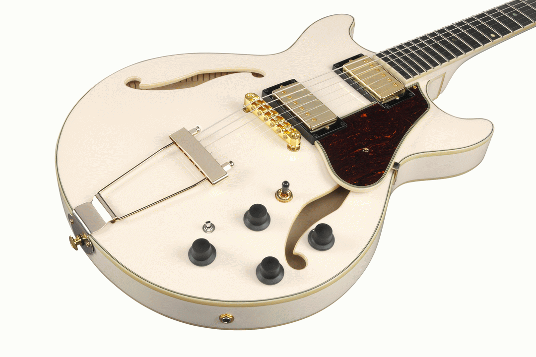 Ibanez AMH90 Artcore Hollow Body Electric Guitar in Ivory