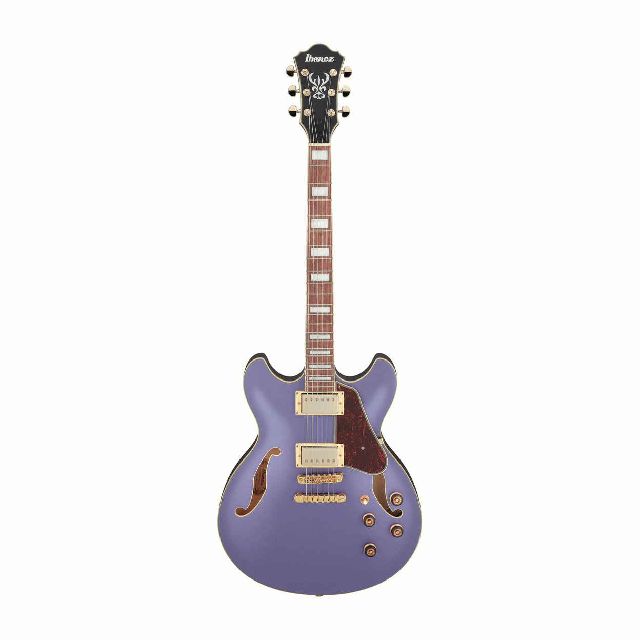 Ibanez AS73G Artcore Hollow Body Electric Guitar in Metallic Purple Flat