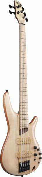 Ibanez SR5FMDX2 Premium Electric Bass Guitar in Natural Low Gloss with Gig Bag