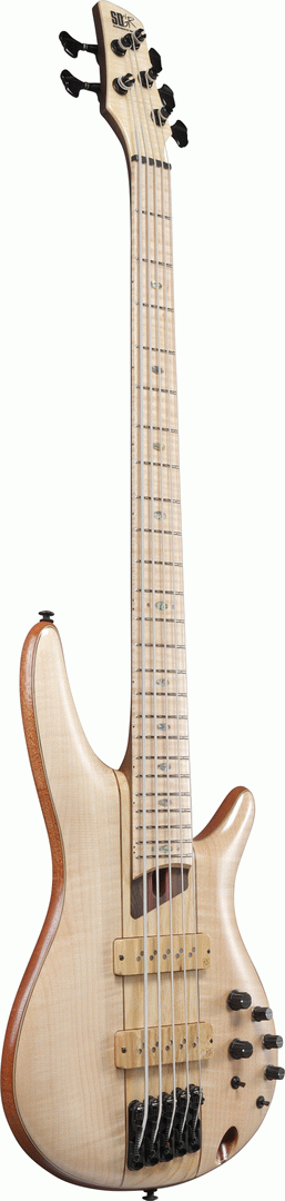 Ibanez SR5FMDX2 Premium Electric Bass Guitar in Natural Low Gloss with Gig Bag