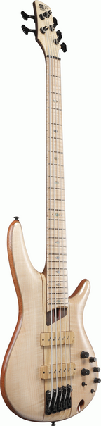 Ibanez SR5FMDX2 Premium Electric Bass Guitar in Natural Low Gloss with Gig Bag
