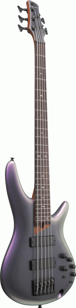 Ibanez SR505E 5-string Electric Bass Guitar in Black Aurora Burst