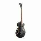 Ibanez AGB200 Artcore Hollow Body Electric Bass Guitar in Black Flat
