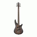 Ibanez SRC6MS 6-string Electric Bass Guitar in Black Stained Burst Low Gloss