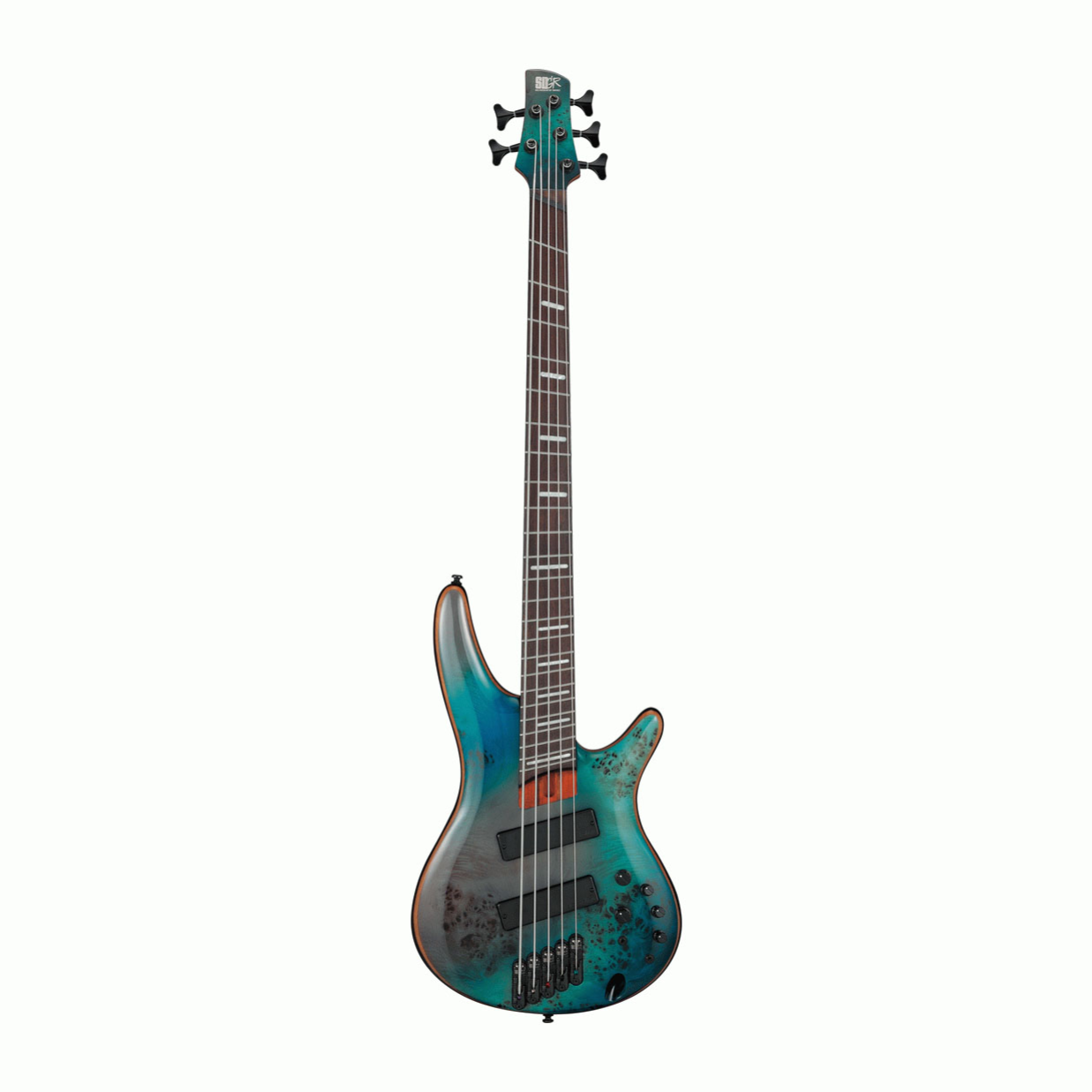 Ibanez SRMS805 5-string Electric Bass Guitar in Tropical Seafloor