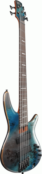 Ibanez SRMS805 5-string Electric Bass Guitar in Tropical Seafloor