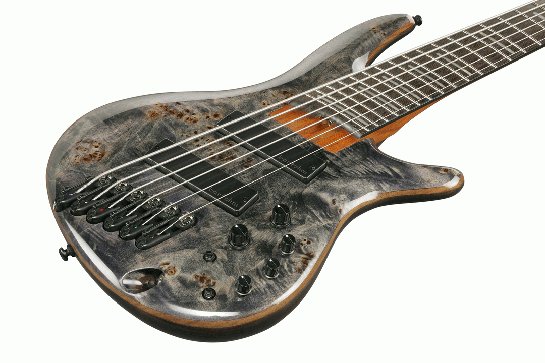 Ibanez SRMS806 6-string Electric Bass Guitar in Deep Twilight