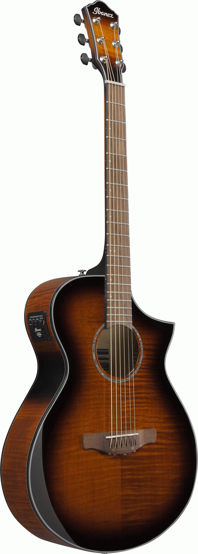 Ibanez AEWC400 Acoustic Guitar in Amber Sunburst High Gloss