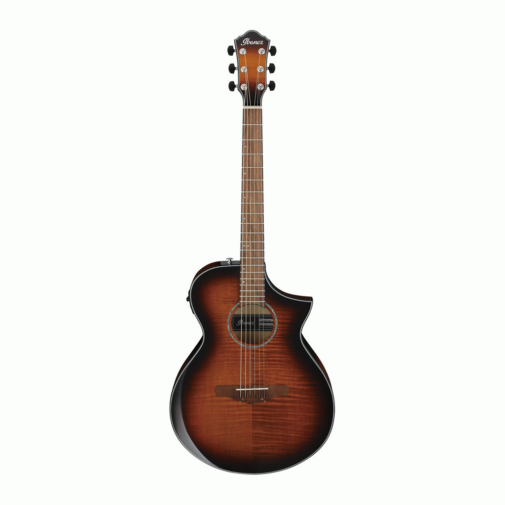 Ibanez AEWC400 Acoustic Guitar in Amber Sunburst High Gloss