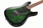 Ibanez KIKOSP3 Kiko Signature Electric Guitar in Transparent Emerald Burst