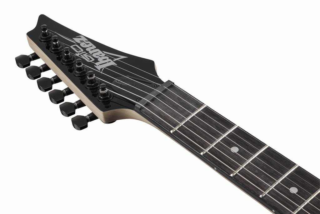 Ibanez RG120QASP electric guitar in blue gradation finish, with a sleek body, six strings, and modern hardware.