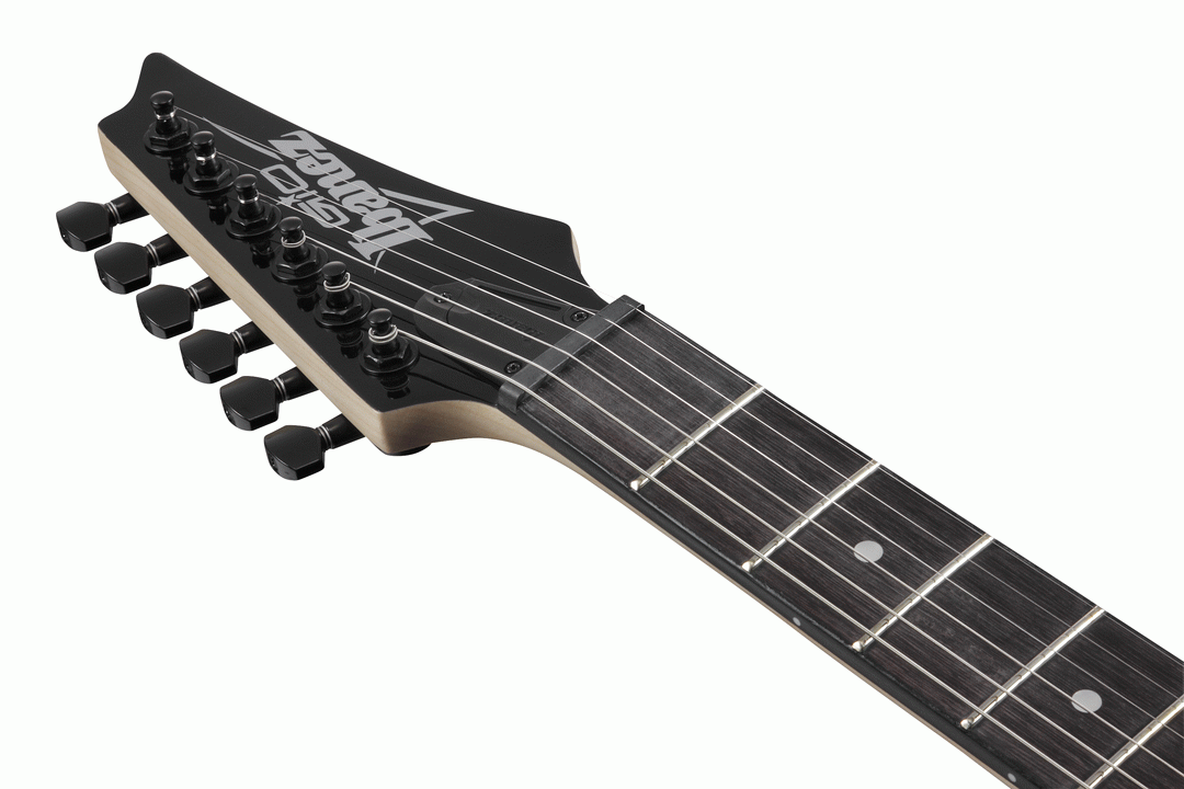 Ibanez RG120QASP electric guitar in blue gradation finish, with a sleek body, six strings, and modern hardware.