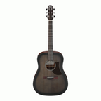 Ibanez AAD50CE Advanced Acoustic Guitar in Transparent Charcoal Burst Low Gloss