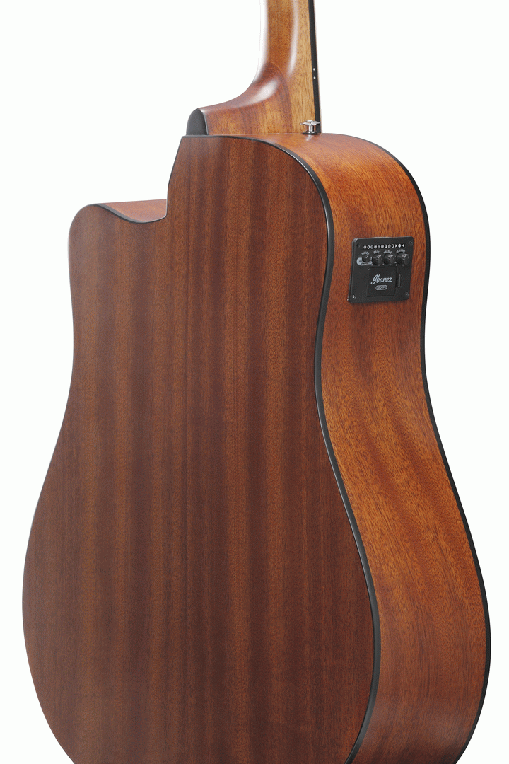 Ibanez AAD50CE Advanced Acoustic Guitar in Light Brown Sunburst Low Gloss