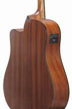 Ibanez AAD50CE Advanced Acoustic Guitar in Light Brown Sunburst Low Gloss