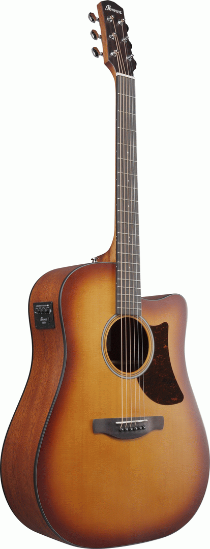 Ibanez AAD50CE Advanced Acoustic Guitar in Light Brown Sunburst Low Gloss
