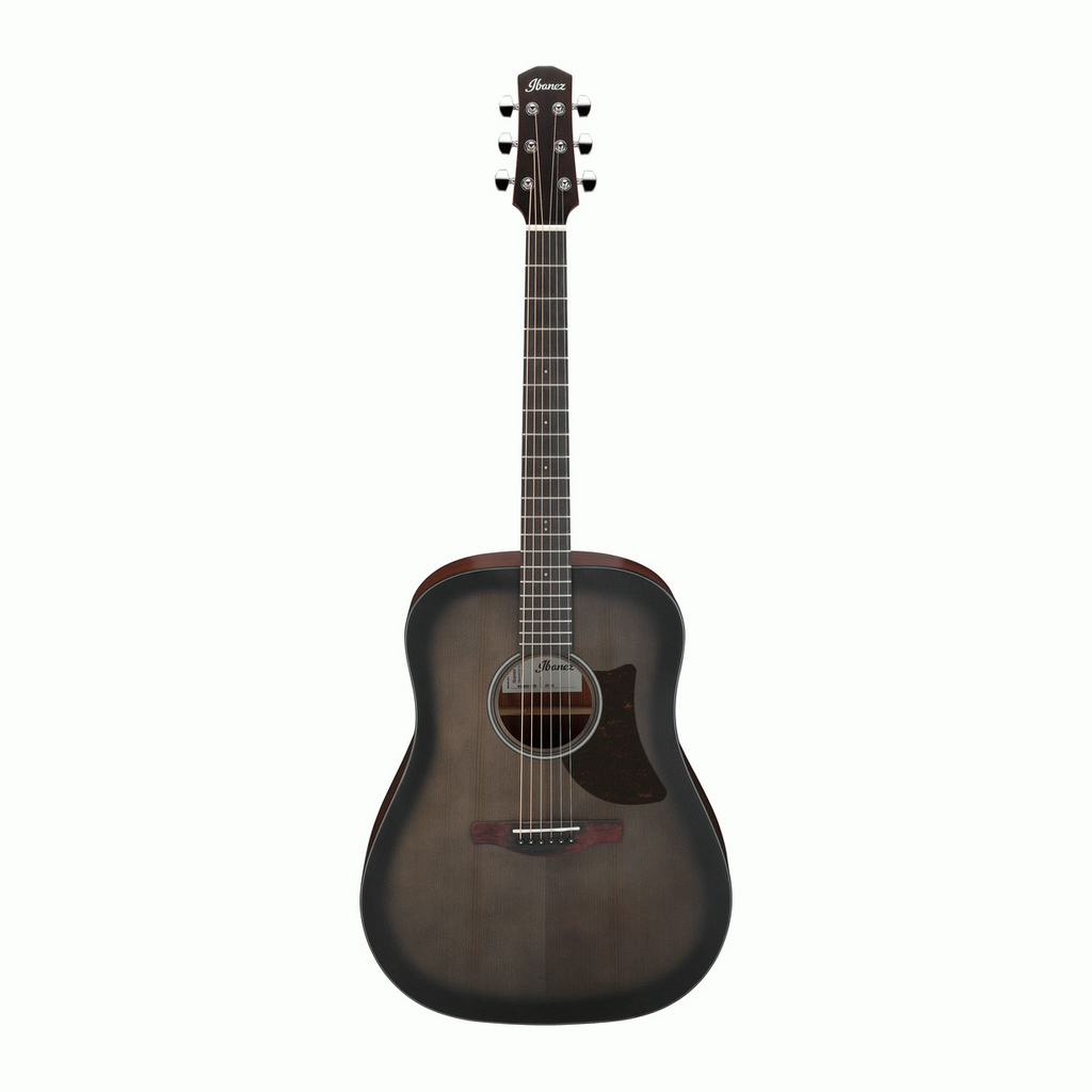 Ibanez AAD50 Advanced Acoustic Guitar in Transparent Charcoal Burst Low Gloss