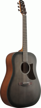 Ibanez AAD50 Advanced Acoustic Guitar in Transparent Charcoal Burst Low Gloss