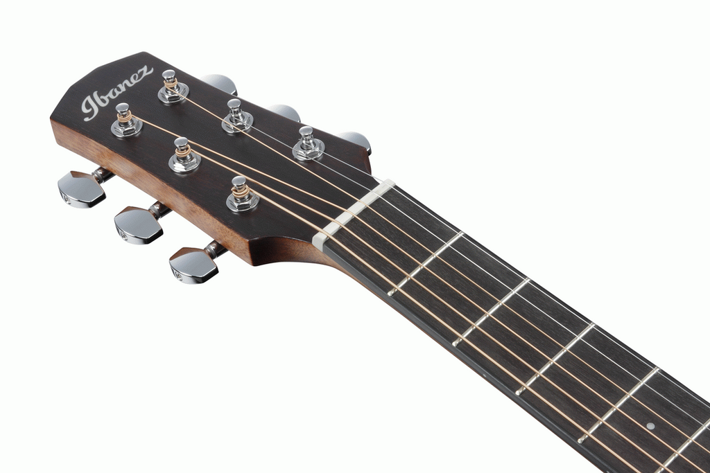 Ibanez AAD50 Advanced Acoustic Guitar in Transparent Charcoal Burst Low Gloss