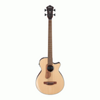 Ibanez AEGB30E Artcore Hollow Body Electric Bass Guitar in Natural Gloss