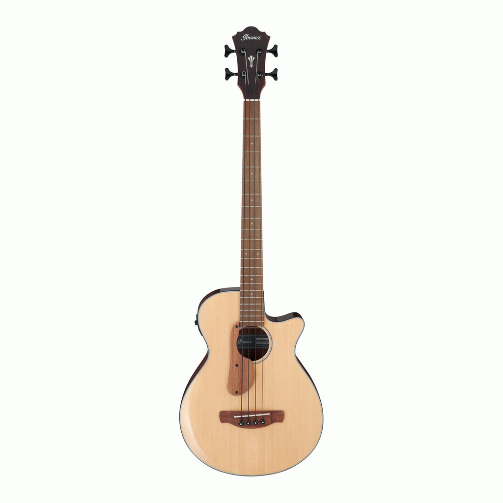 Ibanez AEGB30E Artcore Hollow Body Electric Bass Guitar in Natural Gloss