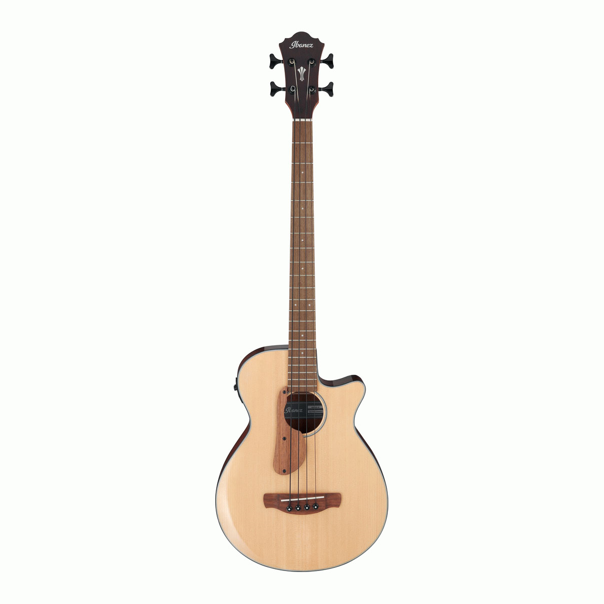 Ibanez AEGB30E Artcore Hollow Body Electric Bass Guitar in Natural Gloss