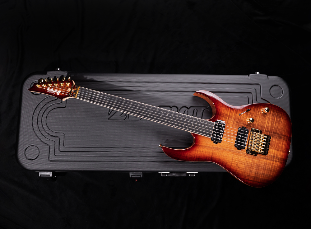 Ibanez Limited Edition 50th Anniversary j.Custom RGRAMG50TH RBB Electric Guitar in Blackwood