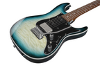 Ibanez Premium AZ24P1QM Electric Guitar in Deep Ocean Blonde
