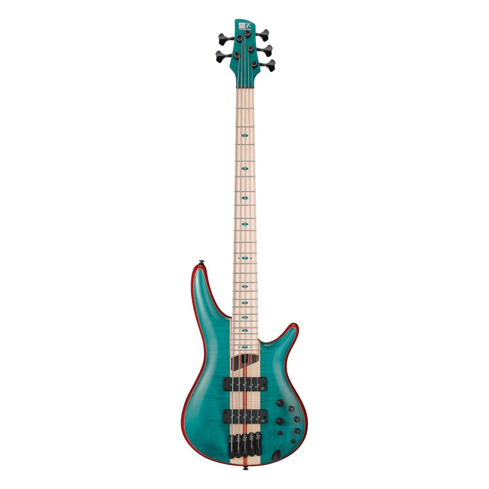 Ibanez Premium SR1425B Bass Guitar in Caribbean Green Low Gloss
